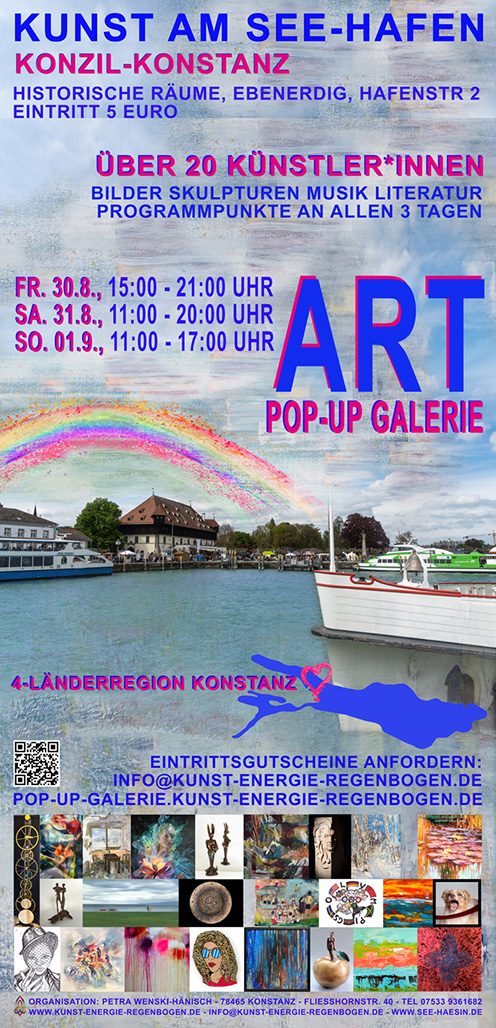 Einladung zur Kunst am See-Hafen, ART Pop-Up-Galerie 2024