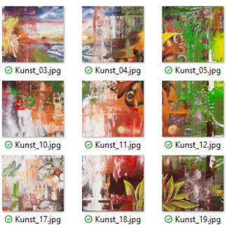 Lebensenergie-Karten-Motiv als Druck