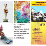Collage Ausstellung Arbon mit See-Häsin