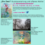 Ausstellungsplakat für die Ausstellung Die Zwei der Künstler Petra Wenski-Hänisch und Nico Hänisch