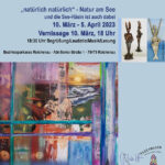 Einladungsplakat zur Ausstellung in der Bezirkssparkasse Reichenau