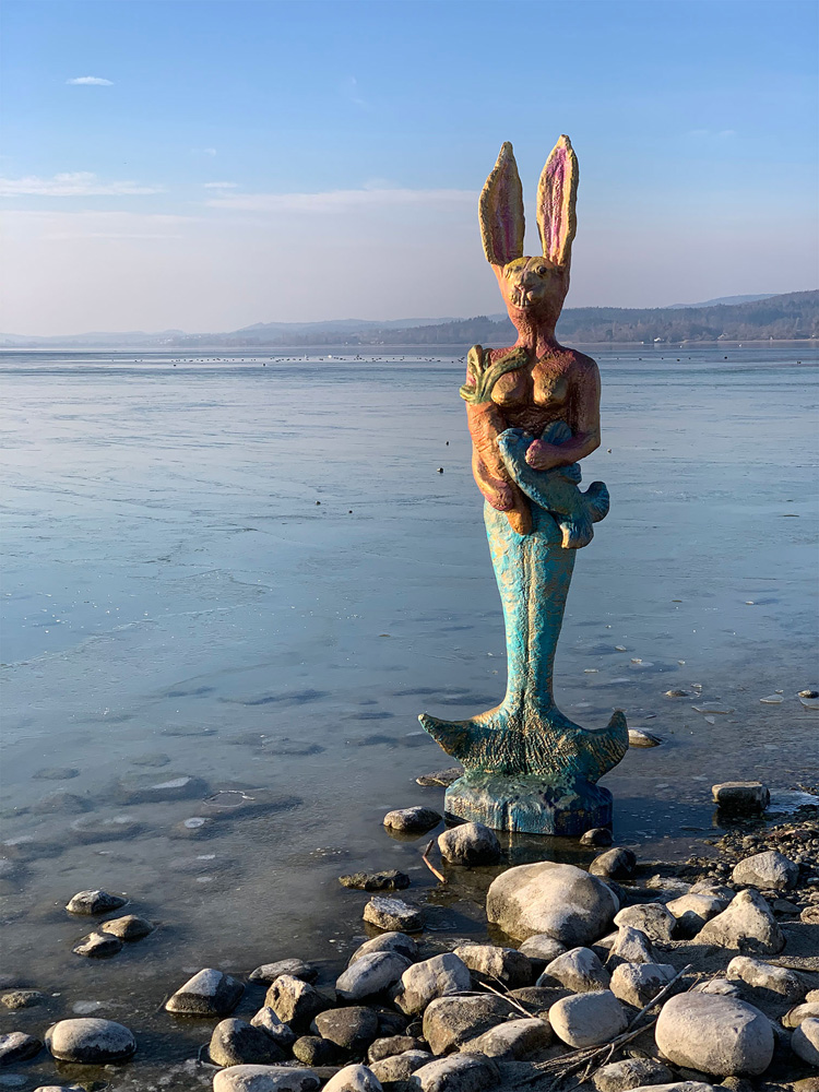 Statue See-Häsin | Petra Wenski-Hänisch | Coating