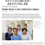 Artikel in Stuttgarter Zeitung zu "kids@kita" Projekt "Kunst-Stoff" 2017