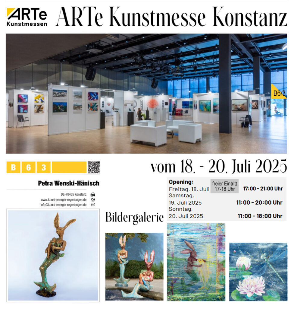 Ankündigung zur ARTe Konstanz 2025 von der Künstlerin Petra Wenski-Hänisch