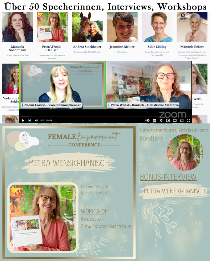 Holistische Mentorin Petra Wenski-Hänisch als Workshop Leiterin bei der Female Empowerment Conference 2024
