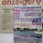 Presse Konstanz: Ankündigung der Kunst am See-Hafen 2025 im Konstanzer Anzeiger