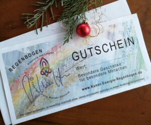 Gutschein | Kunst-Energie-Regenbogen | Weihnachten 2025