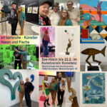 Collage Ausstellung Kunstverein und ART Karlsruhe | See-Häsin | Petra Wenski-Hänisch