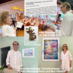 Collage Ausstellung Rosenau Thema Weiß | See-Häsin | Petra Wenski-Hänisch und Nico Hänisch