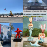 Collage See-Häsin Bodensee Skulpturen Cote d'Azur | Petra Wenski-Hänisch