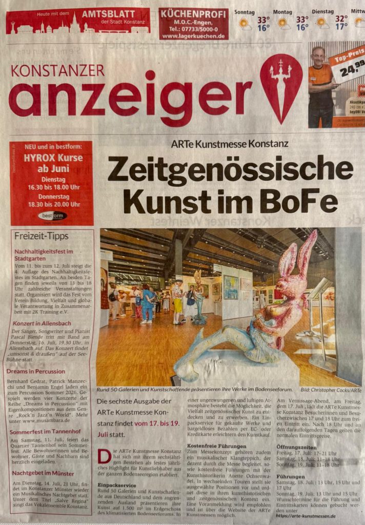 Konstanzer Anzeiger | See-Häsin bei der ARTe | 2026
